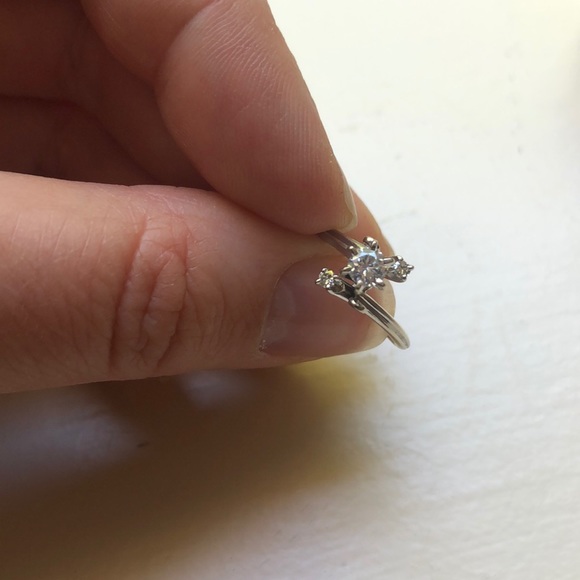 Antique diamond and white gold ring moi et toi - Picture 2 of 8